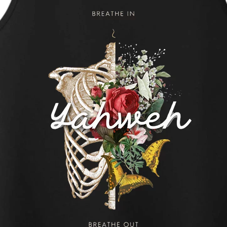 Yahweh Breathe In Breath Out Performance Tank