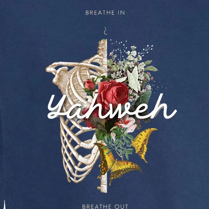 Yahweh Breathe In Breath Out Garment-Dyed Sweatshirt