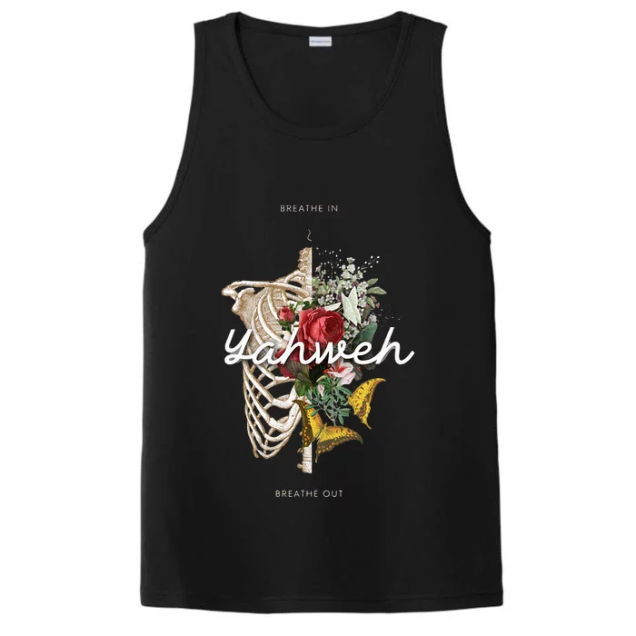 Yahweh Breathe In Breath Out Performance Tank