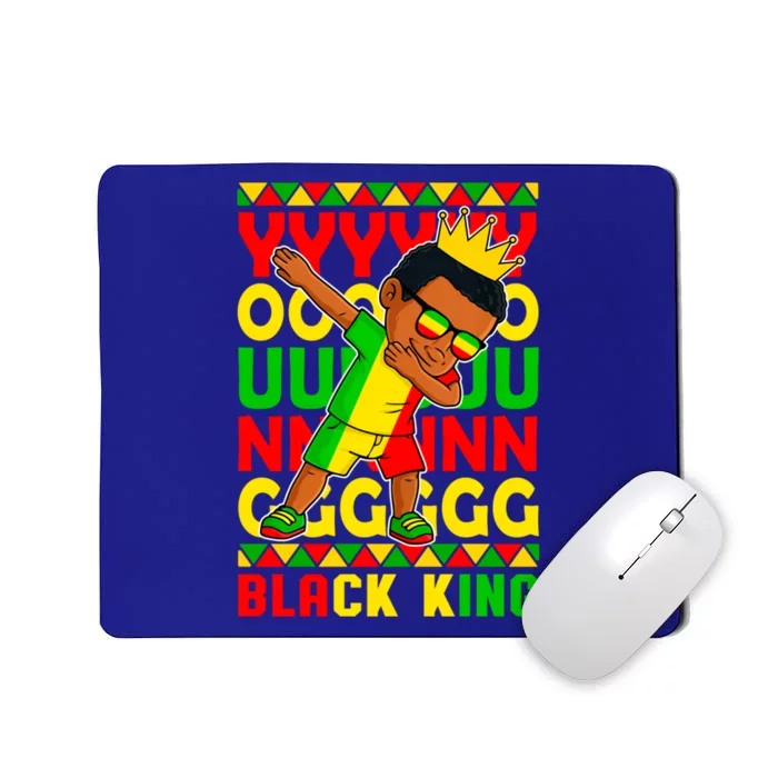 Young Black King Melanin African Juneteenth 1865 Gift Mousepad