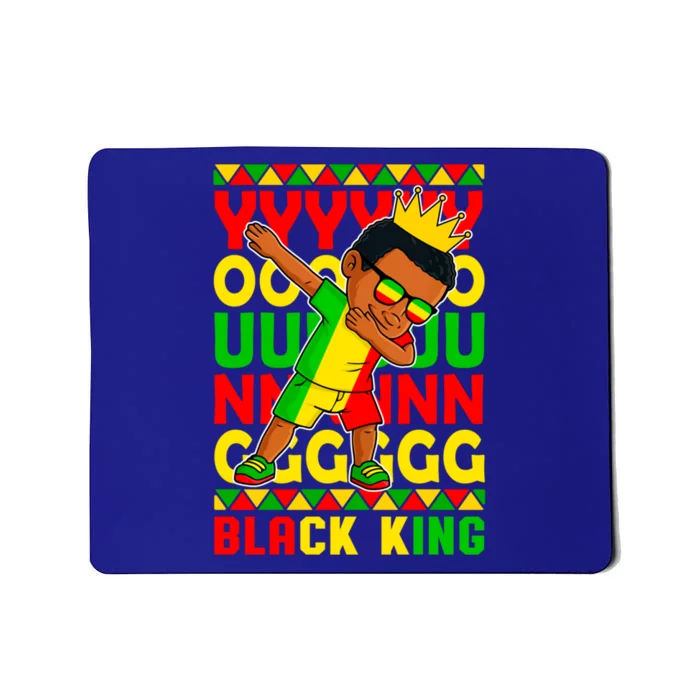 Young Black King Melanin African Juneteenth 1865 Gift Mousepad