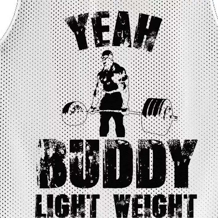 Yes Buddy Lightweight Funny Weightlifting Mesh Reversible Basketball Jersey Tank