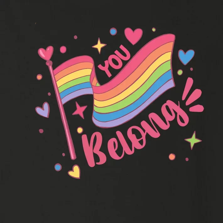 You Belong Lgbtq Ally Pride Toddler Long Sleeve Shirt