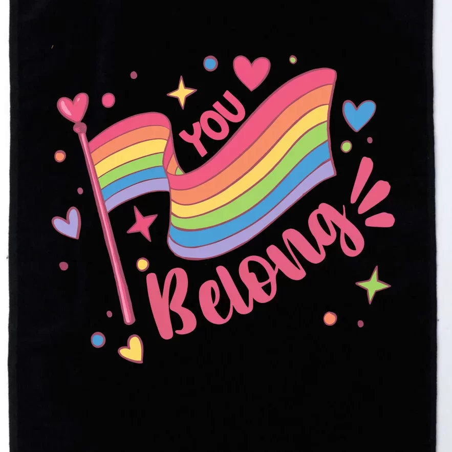 You Belong Lgbtq Ally Pride Platinum Collection Golf Towel