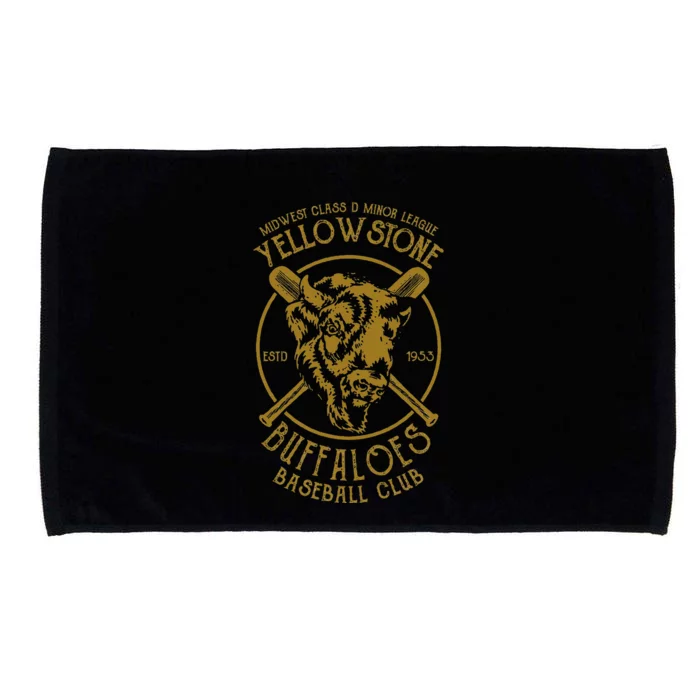 Yellowstone Buffaloes Minor League Retro Baseball Team Microfiber Hand Towel