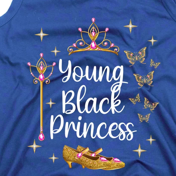 Young Black Princess Afro Natural Hair Black Girl Juneteenth Gift Tank Top