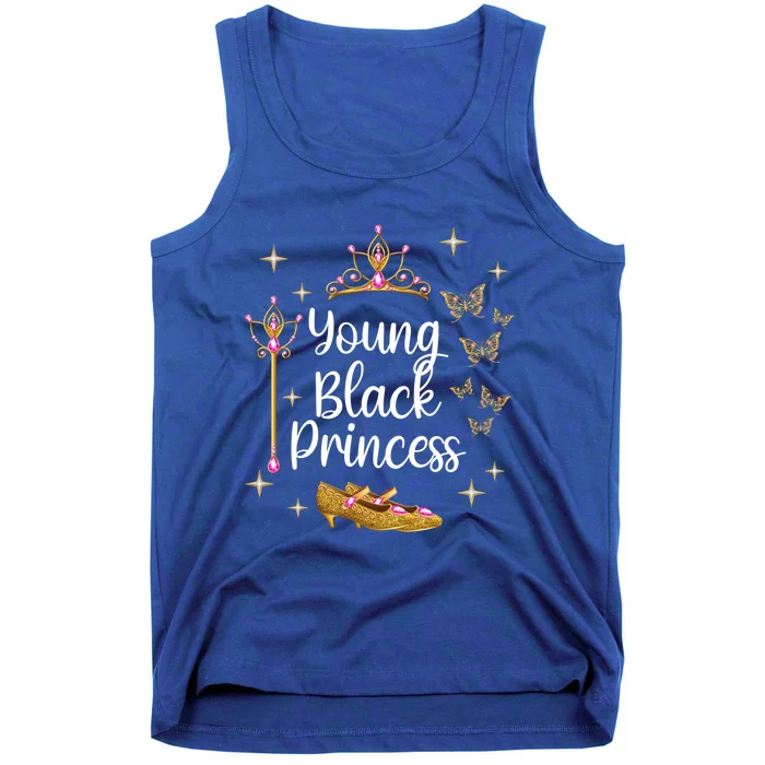 Young Black Princess Afro Natural Hair Black Girl Juneteenth Gift Tank Top