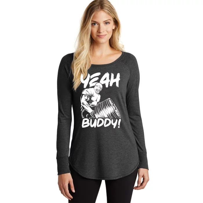 Yeah Buddy - Ronnie Coleman T-Bar Row - Gym Motivational Women's Perfect Tri Tunic Long Sleeve Shirt