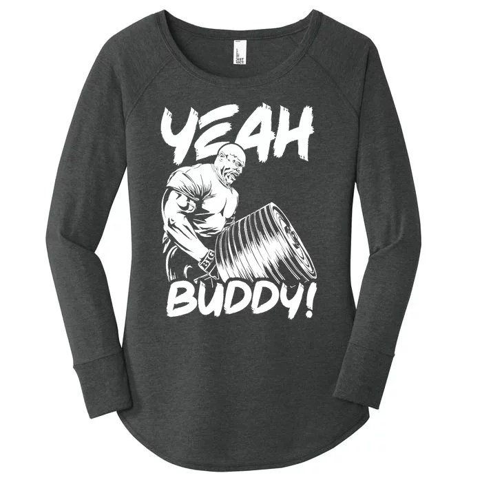 Yeah Buddy - Ronnie Coleman T-Bar Row - Gym Motivational Women's Perfect Tri Tunic Long Sleeve Shirt