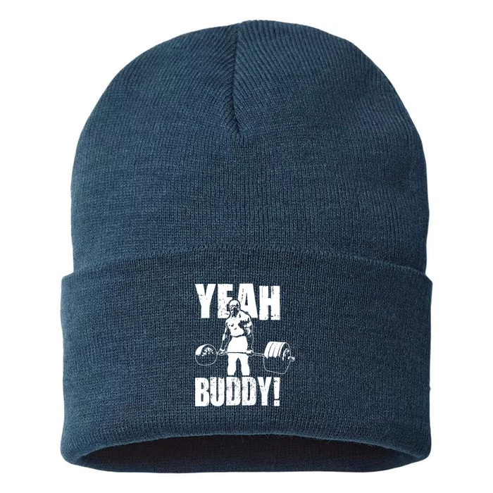 Yeah Buddy Ronnie Coleman Gym Motivational Sustainable Knit Beanie