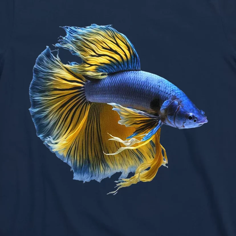 Yellow & Blue Siamese Fighting Betta Fish Aquarium Owner T-Shirt