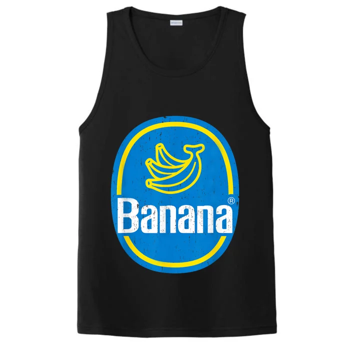 Yellow Banana Sticker Fruit Lazy Diy Easy Halloween Costume Performance Tank