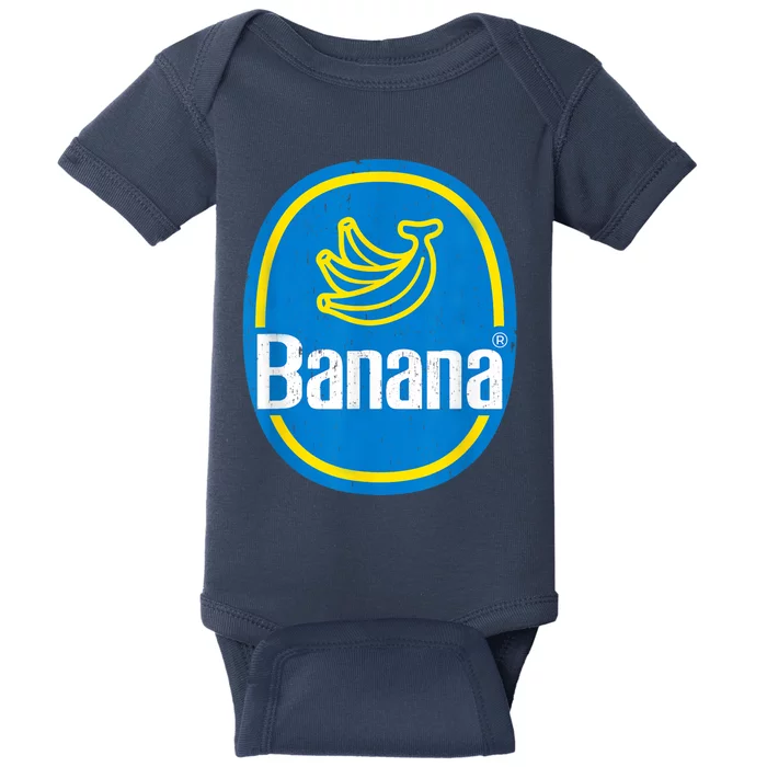 Yellow Banana Sticker Fruit Lazy Diy Easy Halloween Costume Baby Bodysuit