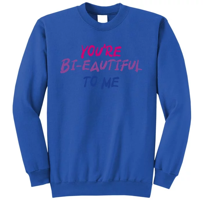 You're Bigifteautiful To Me Bisexual Pride Gift Tall Sweatshirt