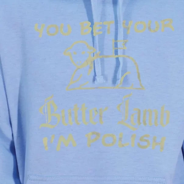 You Bet Your Butter Lamb I'm Polish Animals Unisex Surf Hoodie