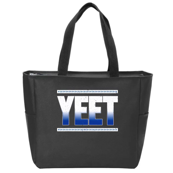 Yeet Blue Zip Tote Bag