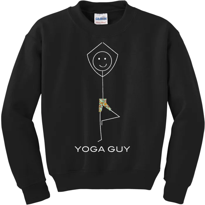 Yoga Boy Yoga Exercise Kids Sweatshirt