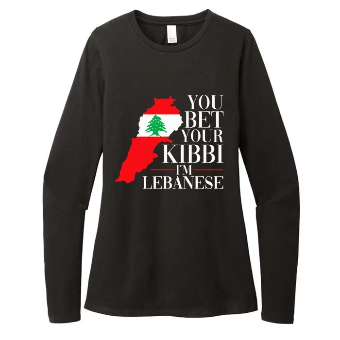 You Bet Your Kibbi IM Lebanese Womens CVC Long Sleeve Shirt