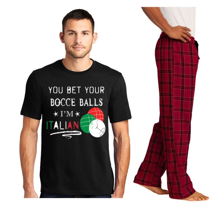 You Bet Your Bocce Balls IM Italian Gift Pajama Set