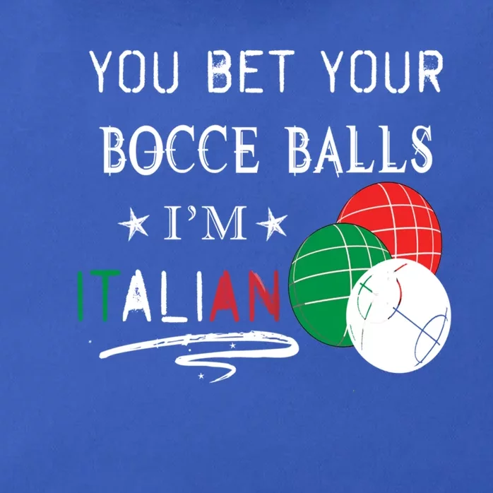 You Bet Your Bocce Balls IM Italian Gift Zip Tote Bag