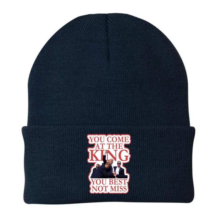 You Come At The King You Best Not Miss Donald Trump Knit Cap Winter Beanie