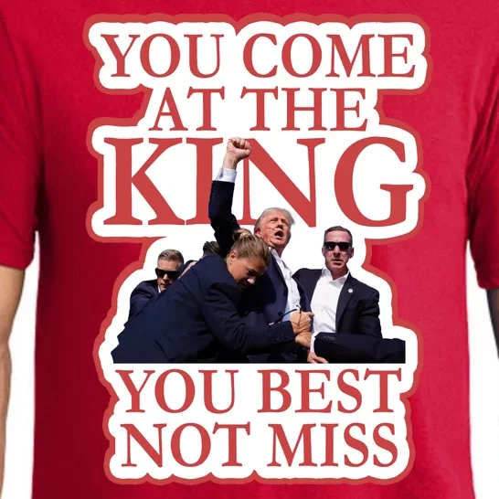 You Come At The King You Best Not Miss Donald Trump Pajama Set