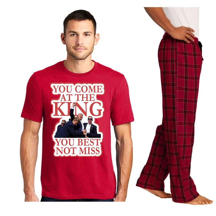 You Come At The King You Best Not Miss Donald Trump Pajama Set