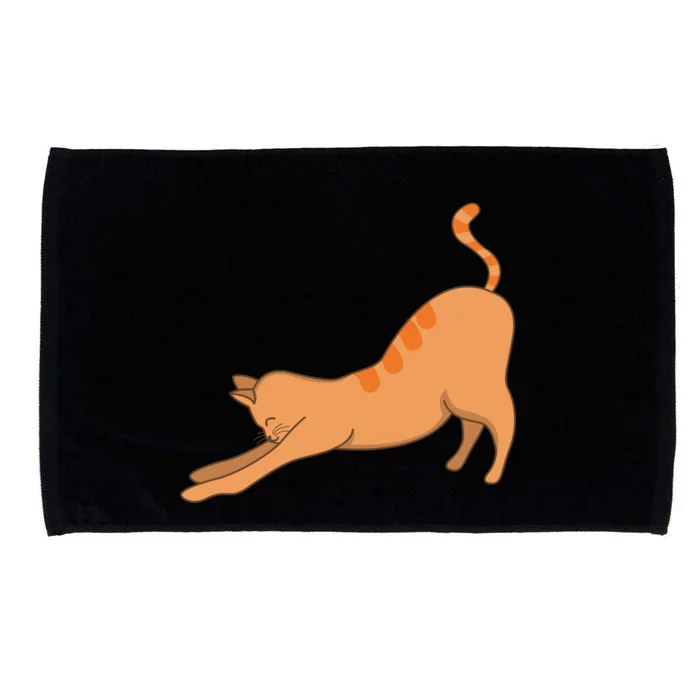 Yoga Cat Art Cat Lover Namaste Cat Yoga Mom Great Gift Microfiber Hand Towel