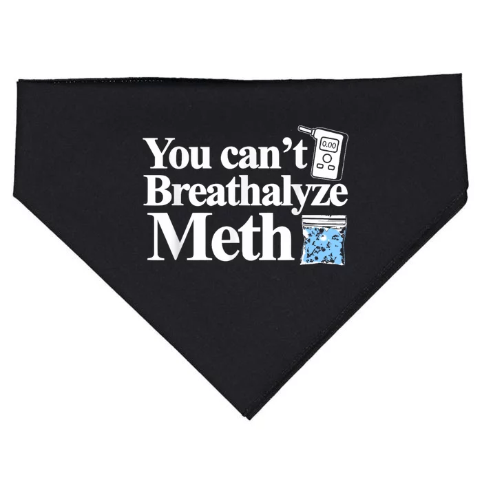 You Cant Breathalyze Meth Apparel USA-Made Doggie Bandana