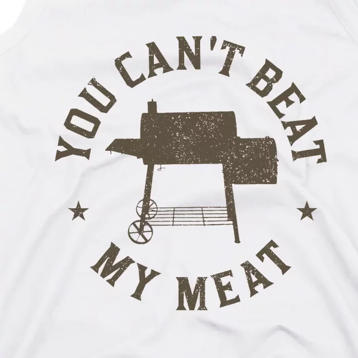 You CanT Beat My Meat Bbq Grilling Chef Funny Grill Tank Top