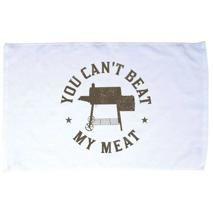 You CanT Beat My Meat Bbq Grilling Chef Funny Grill Microfiber Hand Towel