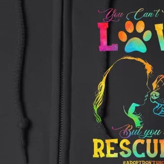 You Can't Buy Love But You Can Rescue It Pitbull Dog Lover Full Zip Hoodie