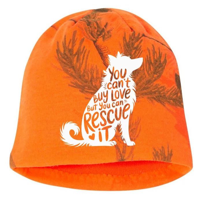 You CanT Buy Love But You Can Rescue It Kati - Camo Knit Beanie