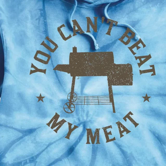 You CanT Beat My Meat Bbq Grilling Chef Tie Dye Hoodie