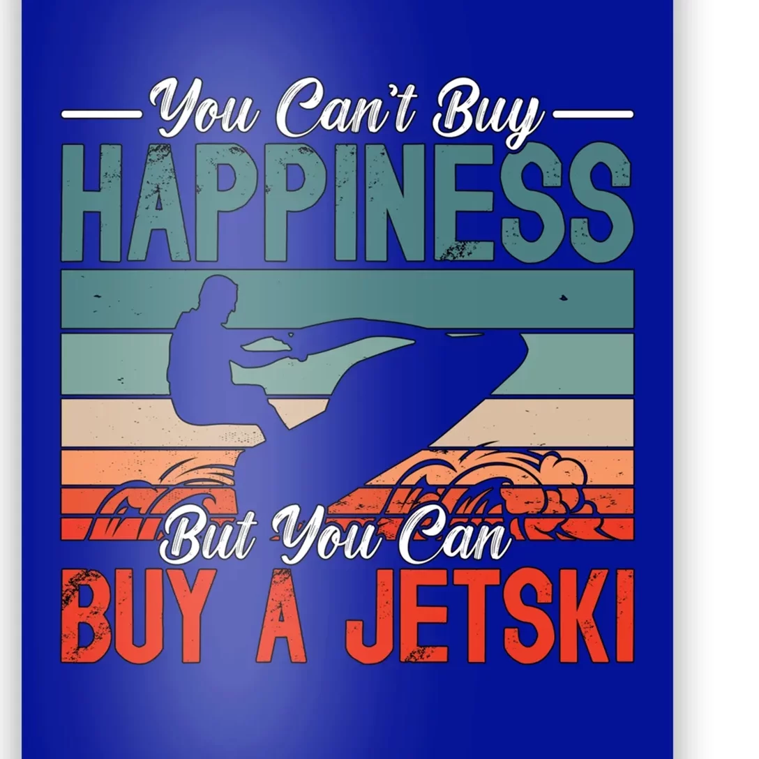 You Cant Buy Happiness Retro Jetski Water Sports Jet Skiing Cute Gift Poster