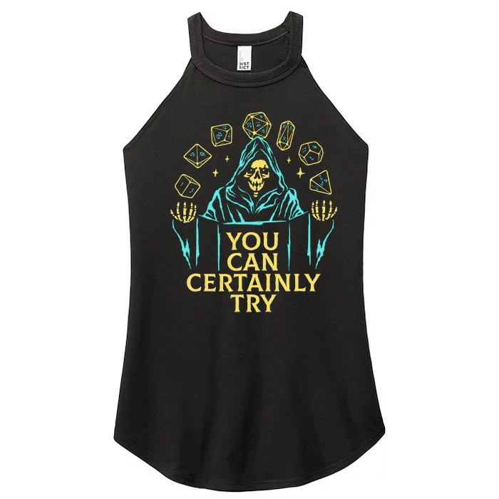 You Can Certainly Try Funny Skeleton Women’s Perfect Tri Rocker Tank