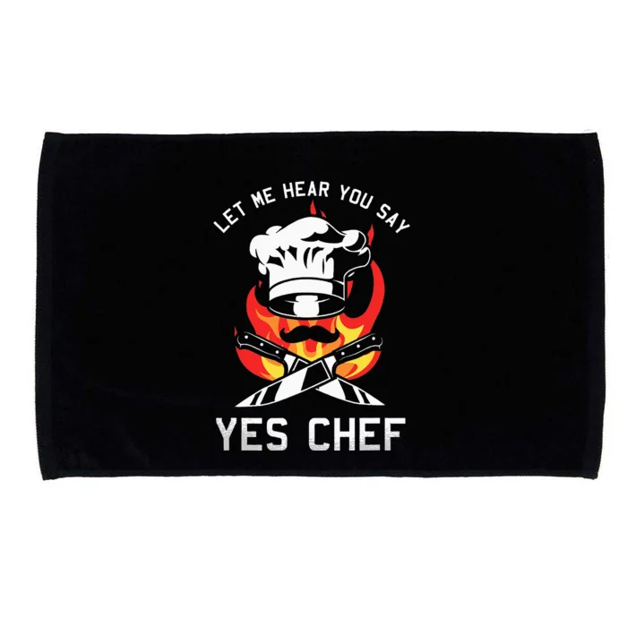 Yes Chef Cook Restaurant Cooking Culinary Gastronomy Food Microfiber Hand Towel