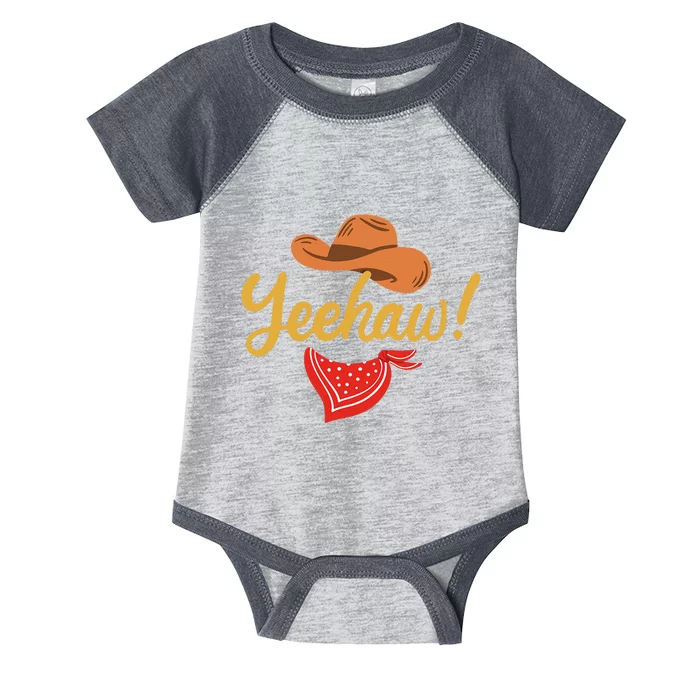 Yeehaw Cowboy Cowgirl Western Country Rodeo Infant Baby Jersey Bodysuit