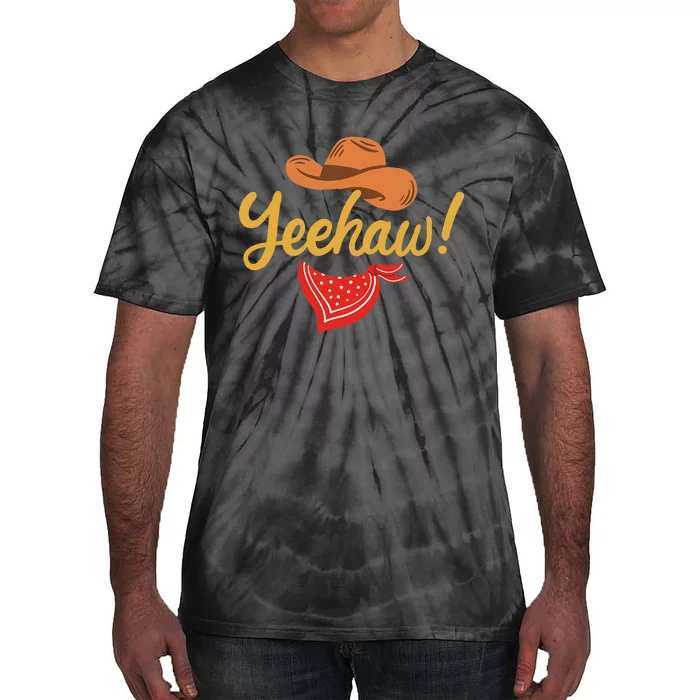 Yeehaw Cowboy Cowgirl Western Country Rodeo Tie-Dye T-Shirt