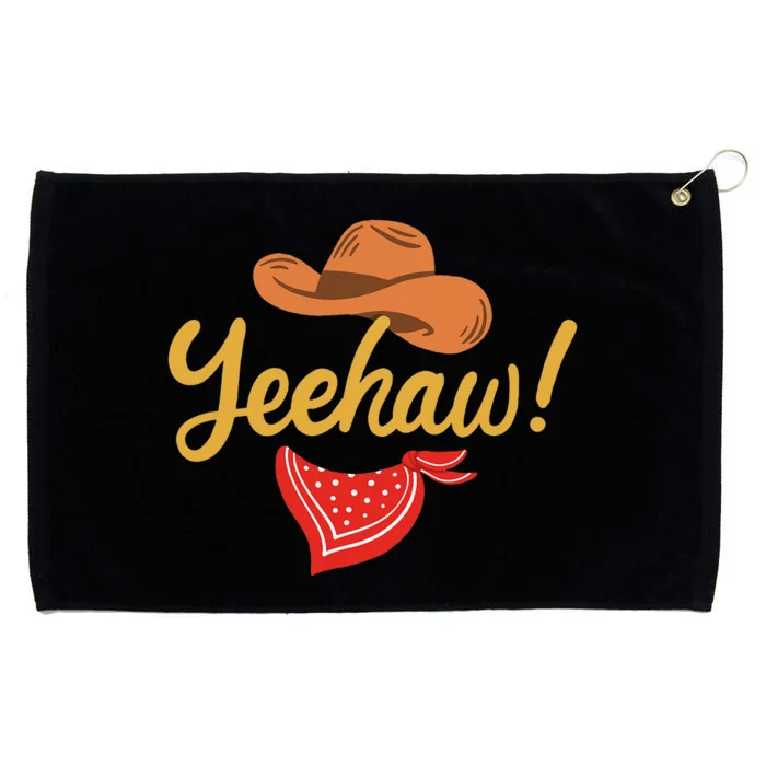 Yeehaw Cowboy Cowgirl Western Country Rodeo Grommeted Golf Towel