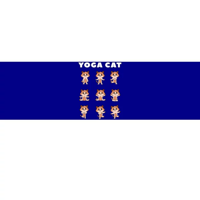 Yoga Cat Cute Animals Funny Gift Bumper Sticker