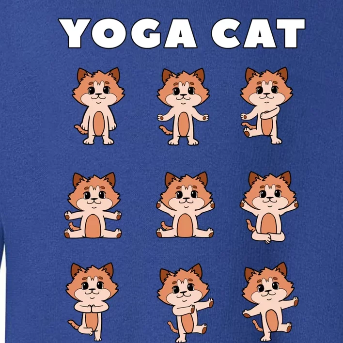 Yoga Cat Cute Animals Funny Gift Toddler Sweatshirt