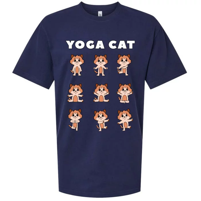 Yoga Cat Cute Animals Funny Gift Sueded Cloud Jersey T-Shirt