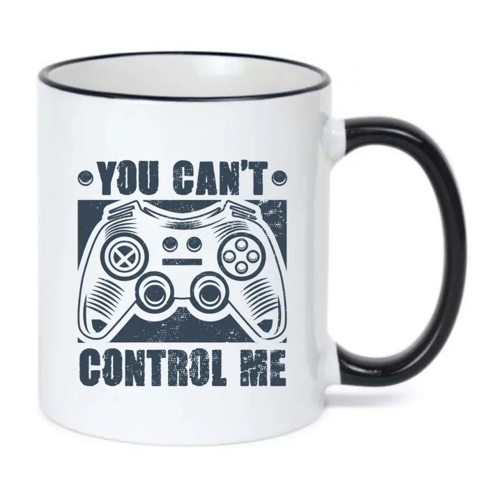 You Can’t Control Me Funny Video Game Player Gaming Quote Gift Black Color Changing Mug