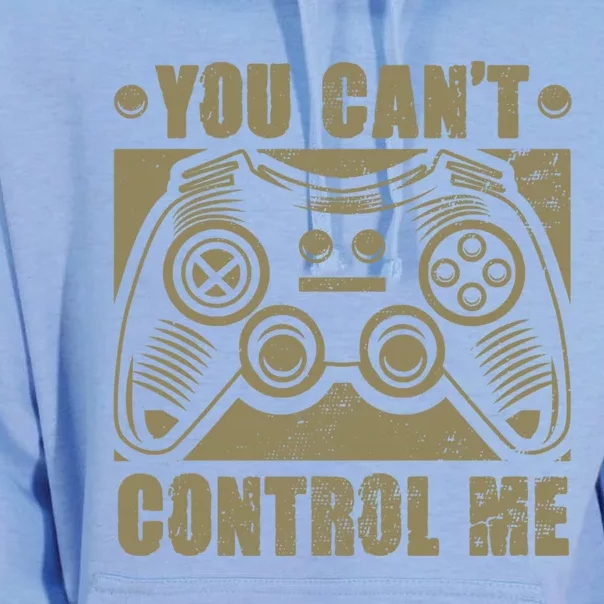 You Can’t Control Me Funny Video Game Player Gaming Quote Great Gift Unisex Surf Hoodie