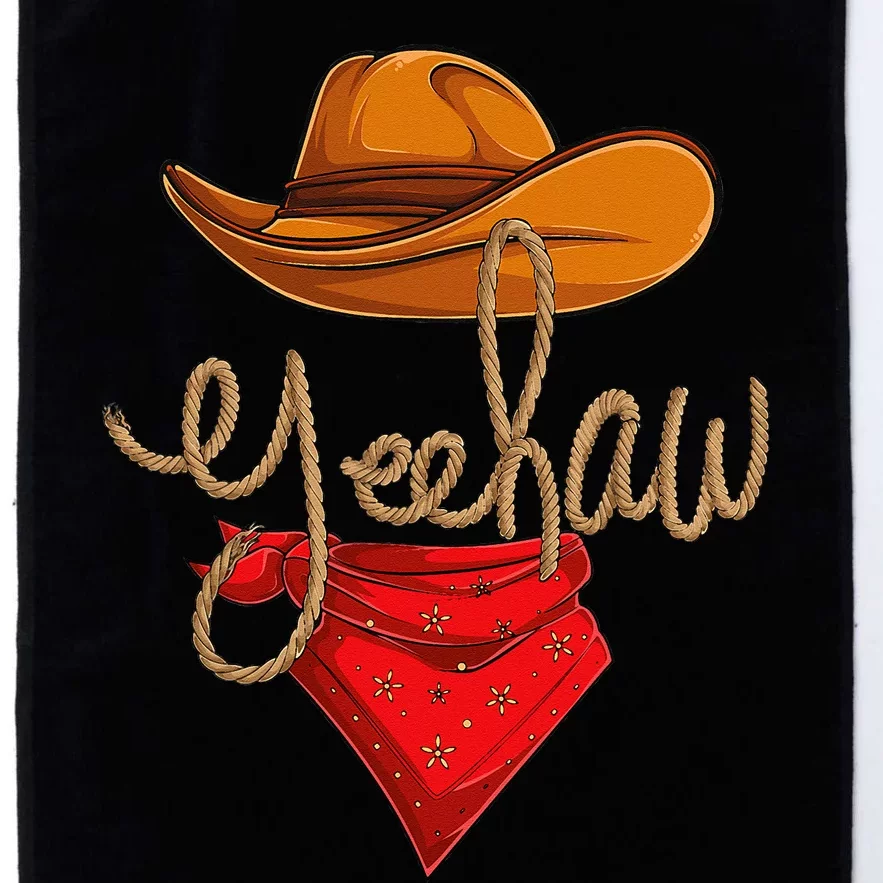 Yeehaw Cowboy Cowgirl Western Country Rodeo YeeHaw Platinum Collection Golf Towel