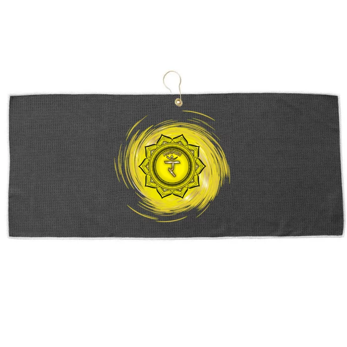 Yellow Chakra Chakras System Gold Series Large Microfiber Waffle Golf Towel