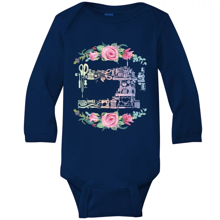 Yarn Craft Colored Sewing Machine Harmless Hobby Quilting Gift Baby Long Sleeve Bodysuit