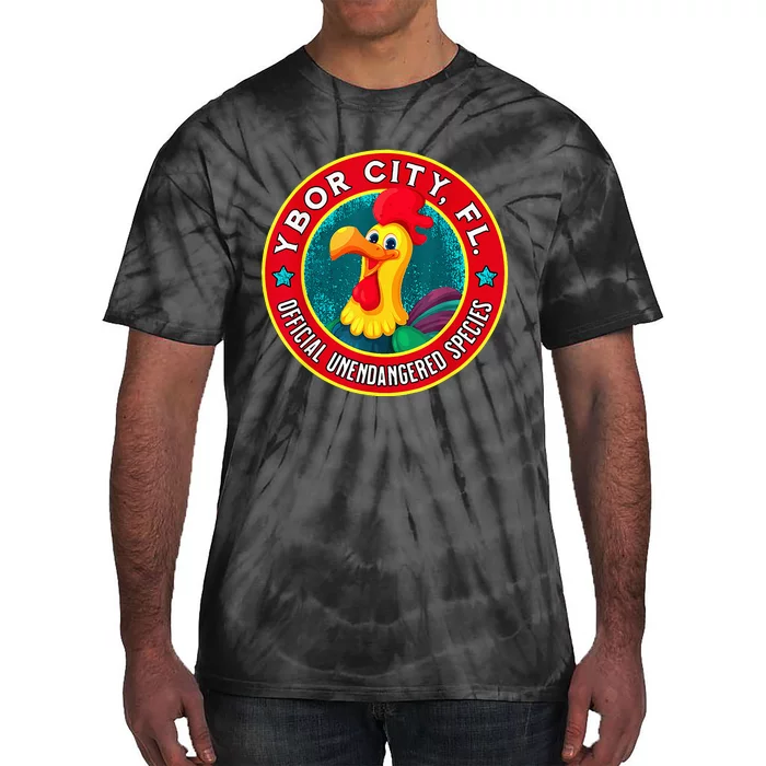 Ybor City Chicken Unendangered Species Souvenir Tie-Dye T-Shirt