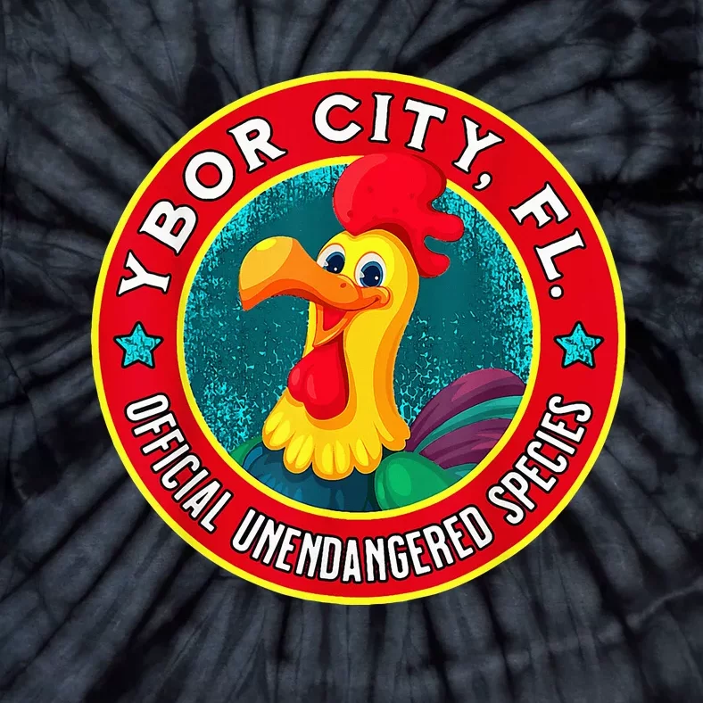 Ybor City Chicken Unendangered Species Souvenir Tie-Dye T-Shirt